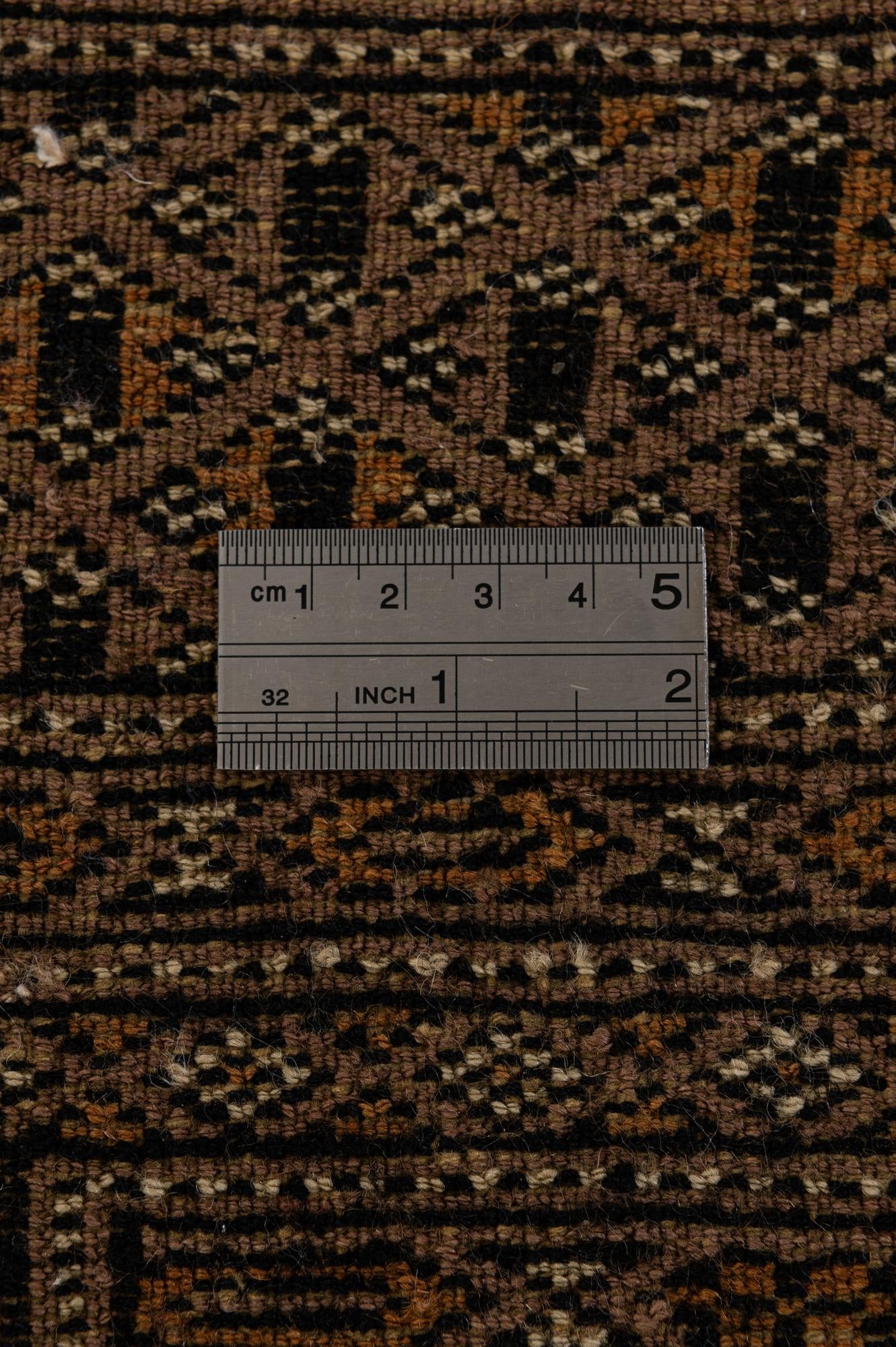 4' 1 x 5' 11 Hand Knotted Bokhara Oriental Wool Rug