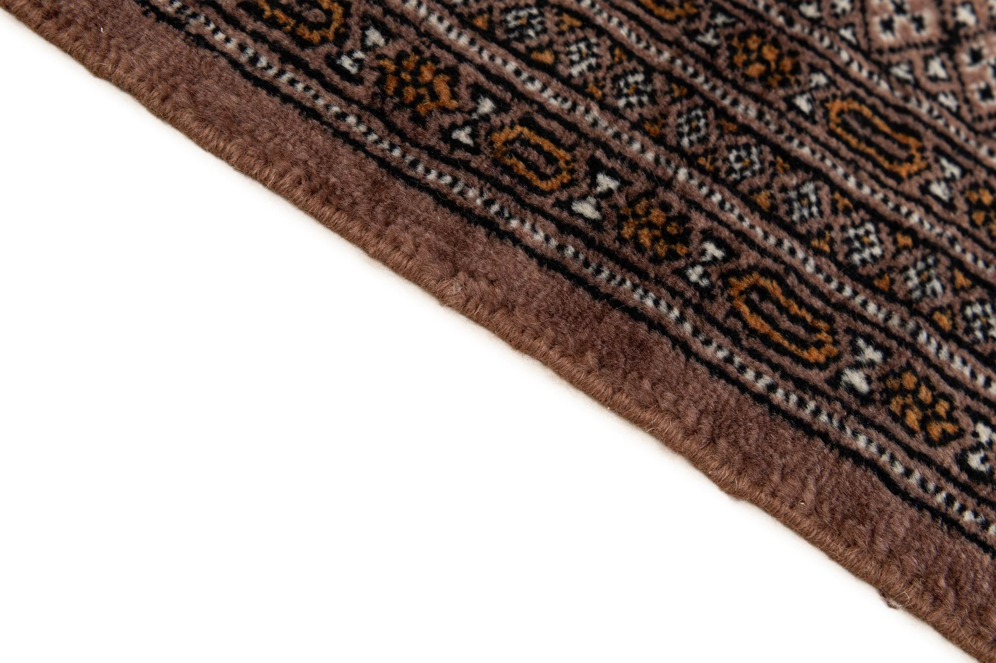 4' 1 x 5' 11 Hand Knotted Bokhara Oriental Wool Rug