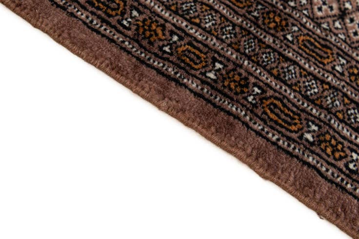Detail image of 4' 1 x 5' 11 Hand Knotted Bokhara Oriental Wool Rug