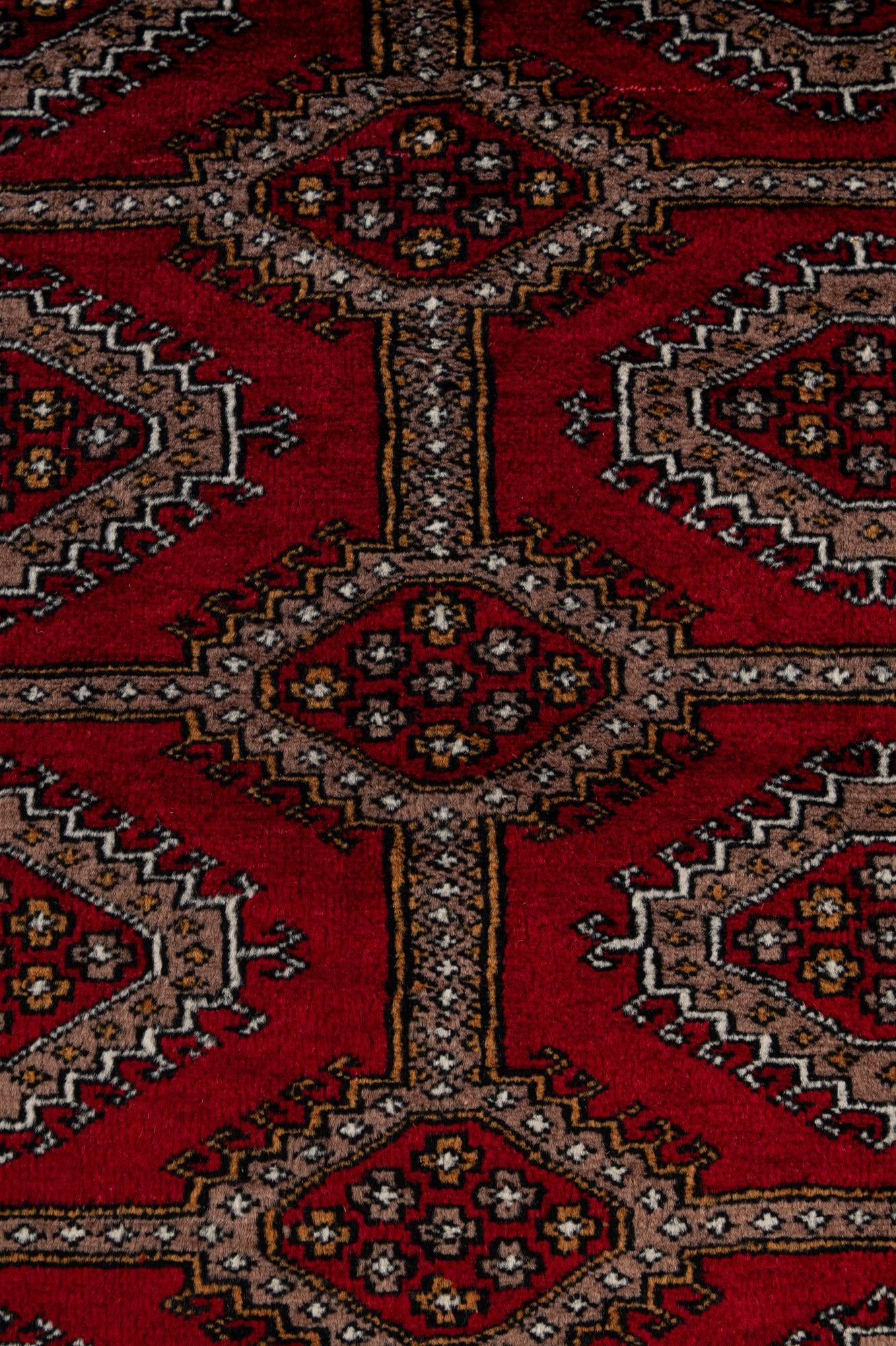 4' 1 x 5' 11 Hand Knotted Bokhara Oriental Wool Rug