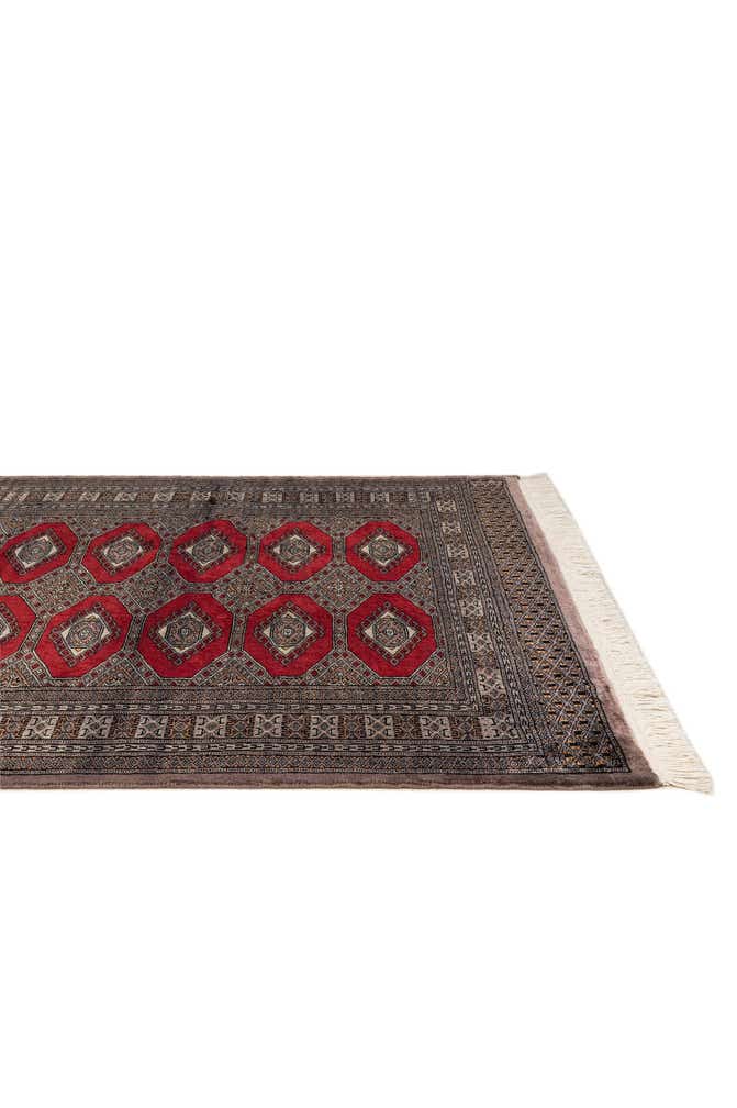 4' 2 x 6' 4 Hand Knotted Bokhara Oriental Wool Rug