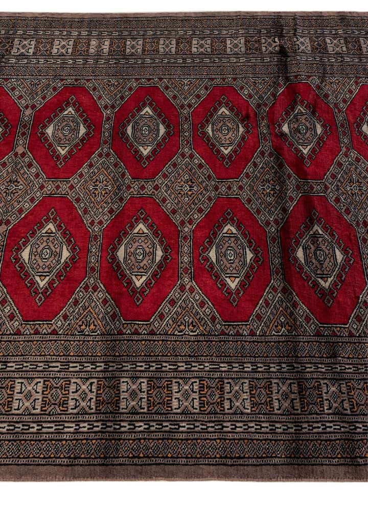 4' 2 x 6' 4 Hand Knotted Bokhara Oriental Wool Rug