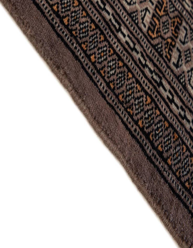 Detail image of 4' 2 x 6' 4  Hand Knotted Bokhara Oriental Wool Rug