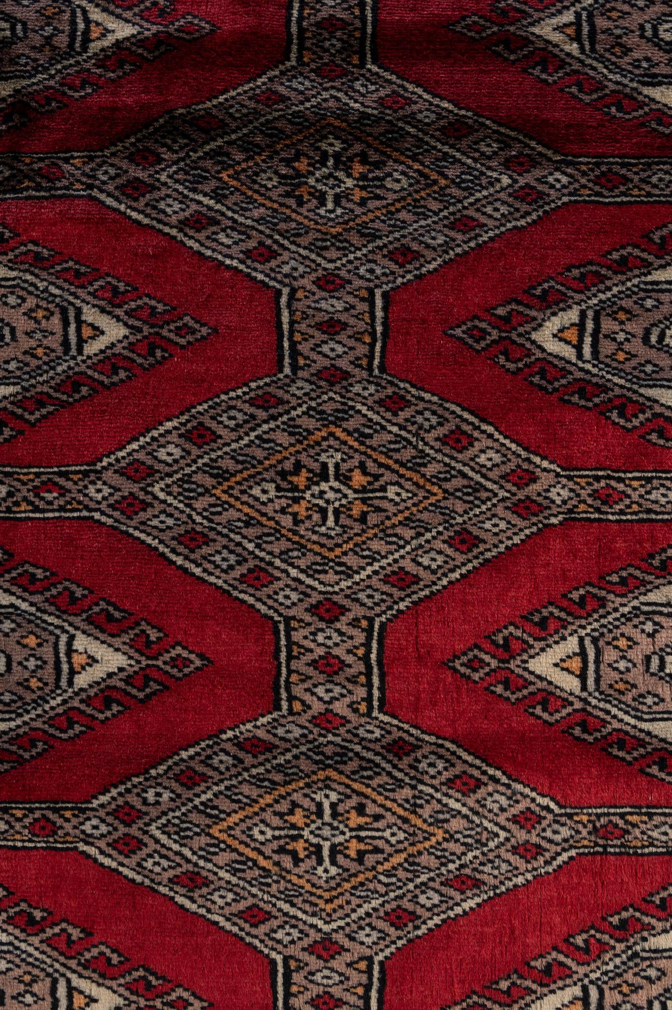 4' 2 x 6' 4 Hand Knotted Bokhara Oriental Wool Rug