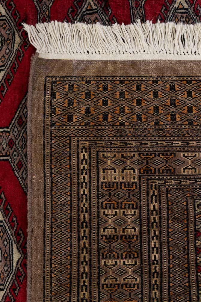 4' 2 x 6' 4 Hand Knotted Bokhara Oriental Wool Rug