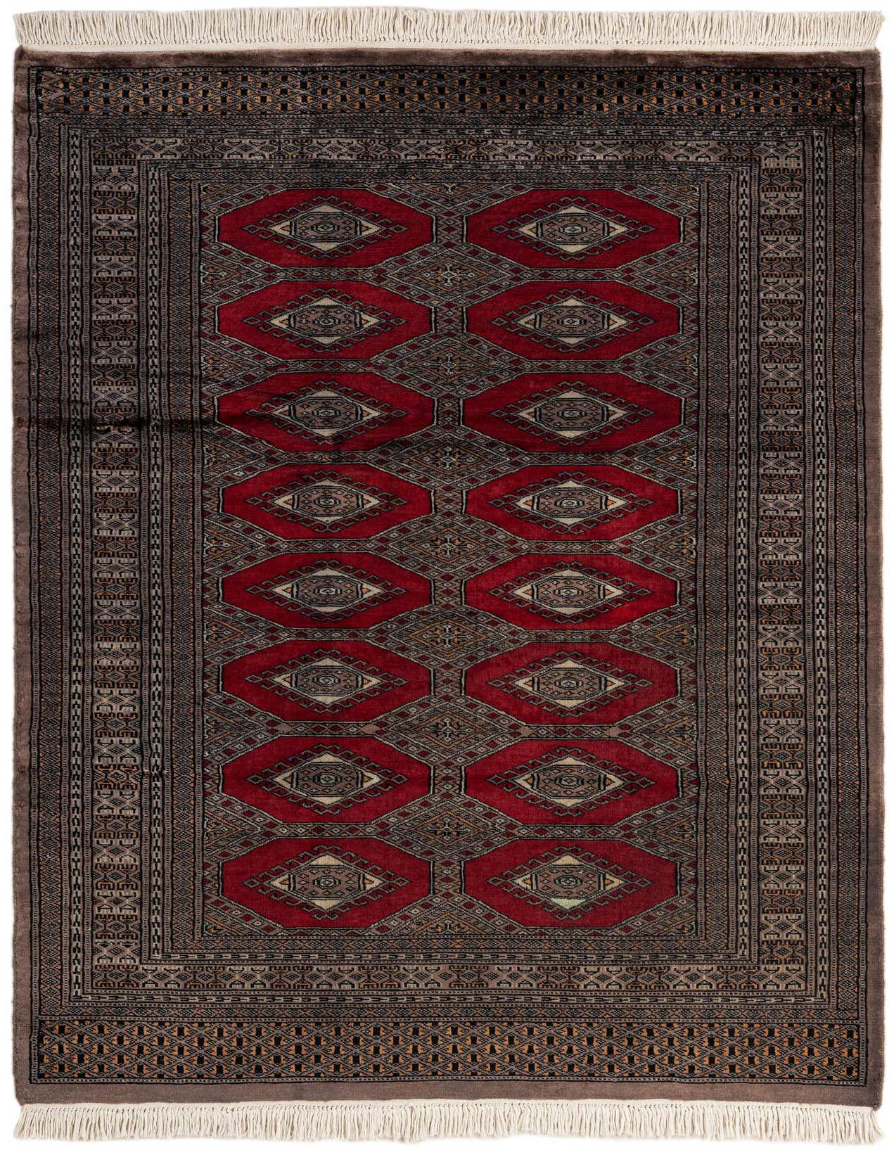 4' 2 x 6' 4 Hand Knotted Bokhara Oriental Wool Rug