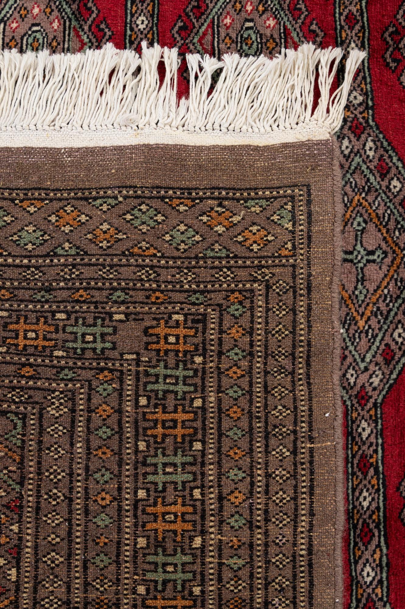 4' x 6' 1 Hand Knotted Bokhara Oriental Wool Rug