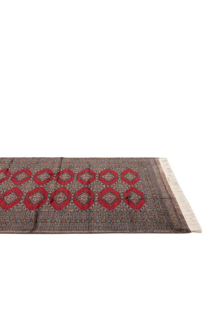 4' x 6' 1 Hand Knotted Bokhara Oriental Wool Rug