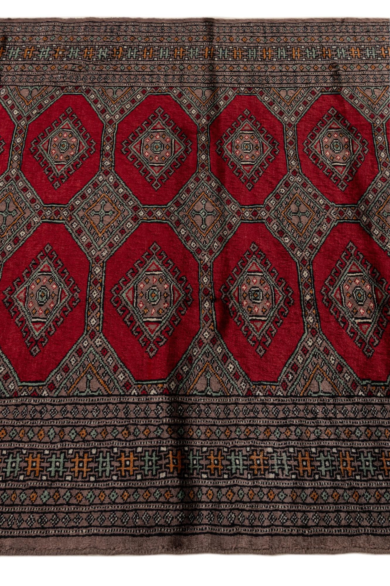 4' x 6' 1 Hand Knotted Bokhara Oriental Wool Rug