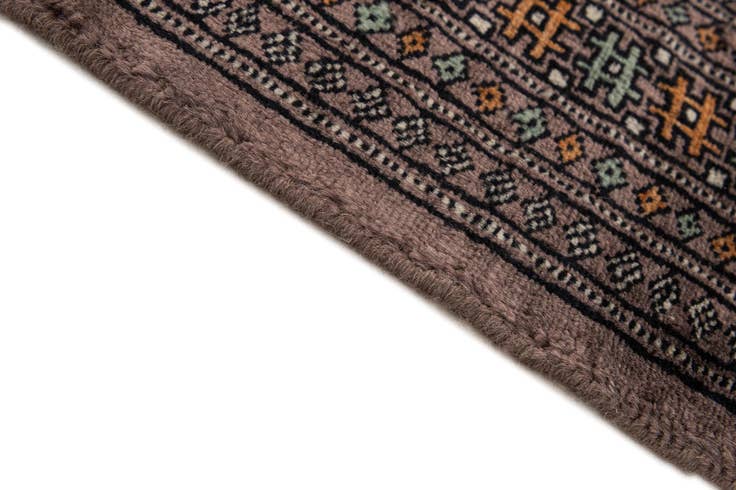 Detail image of 4' x 6' 1 Hand Knotted Bokhara Oriental Wool Rug