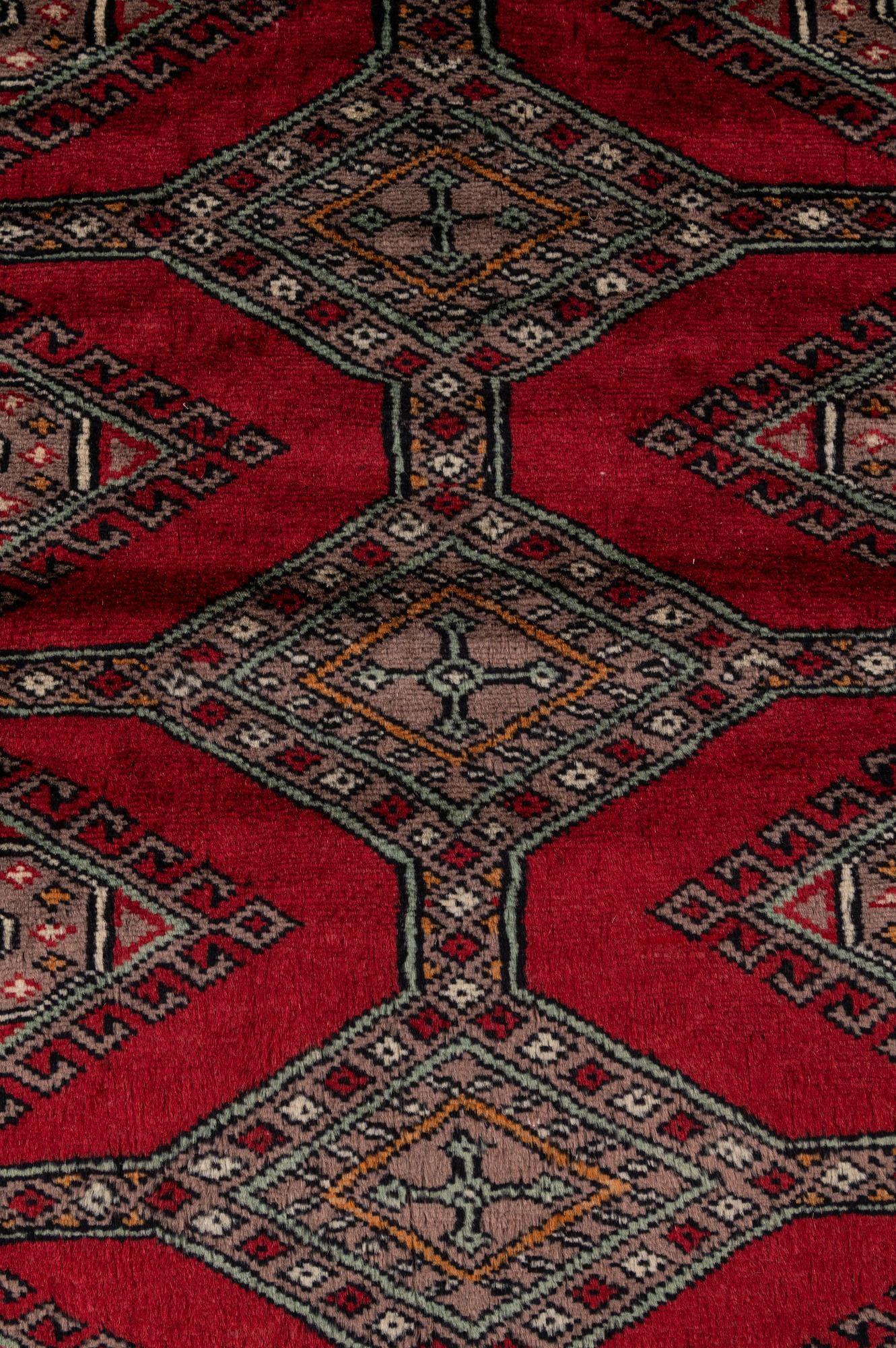 4' x 6' 1 Hand Knotted Bokhara Oriental Wool Rug