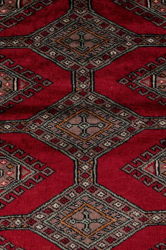 4' x 6' 1 Hand Knotted Bokhara Oriental Wool Rug