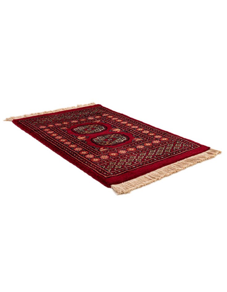 Detail image of 2' x 3' Hand Knotted Bokhara Wool Rug