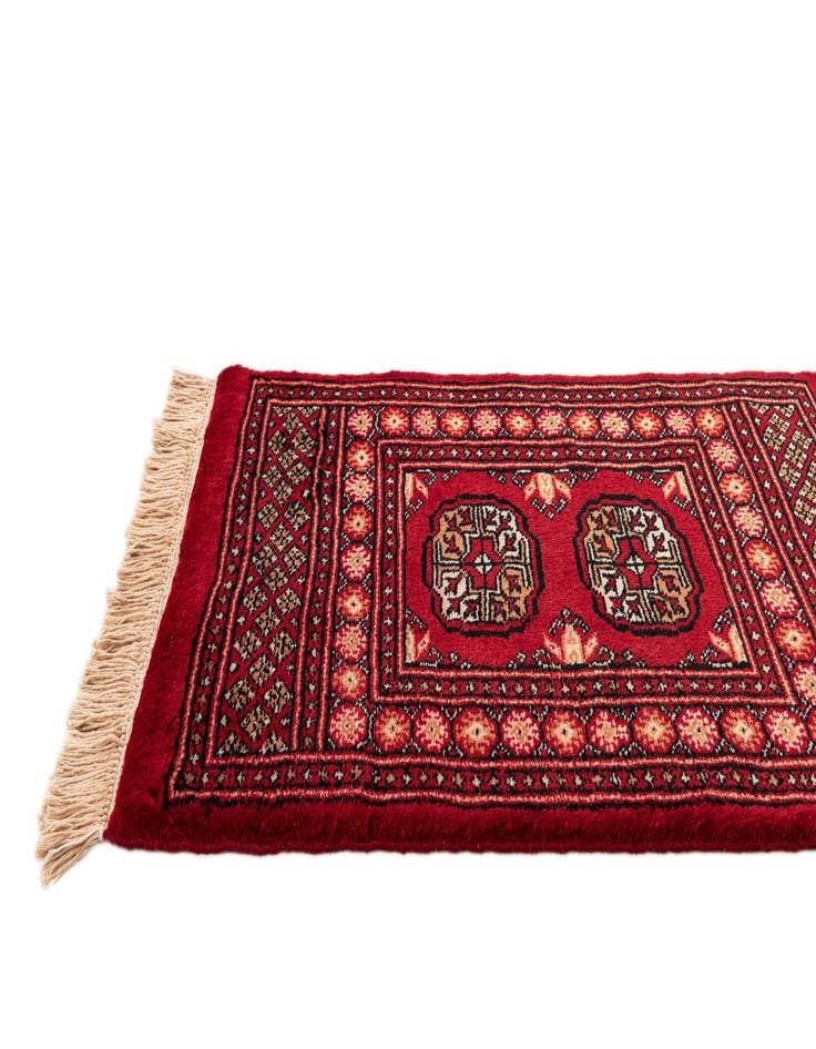 Detail image of 2' x 3' Hand Knotted Bokhara Wool Rug