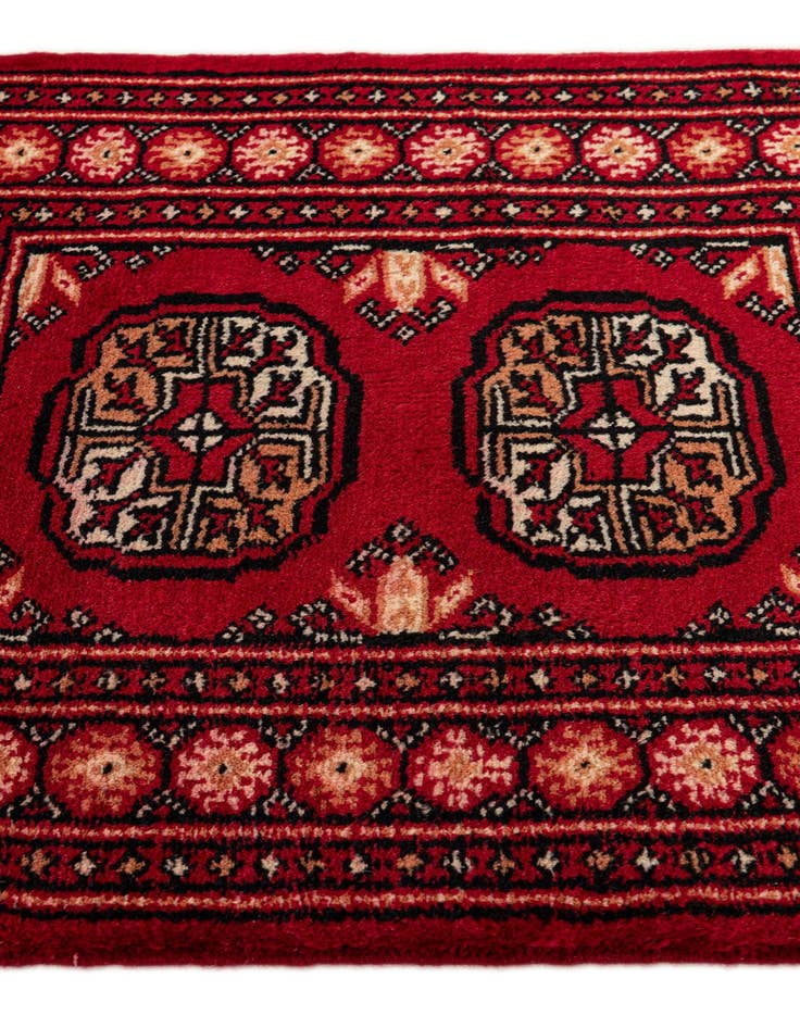 Detail image of 2' x 3' Hand Knotted Bokhara Wool Rug