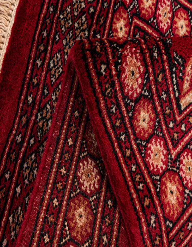 Detail image of 2' x 3' Hand Knotted Bokhara Wool Rug