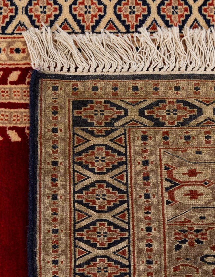 Detail image of 2' 8 x 4' 1  Hand Knotted Bokhara Oriental Wool Rug