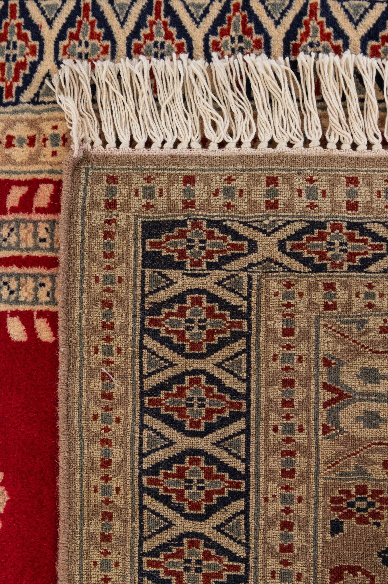 2' 8 x 3' 11 Hand Knotted Bokhara Oriental Wool Rug