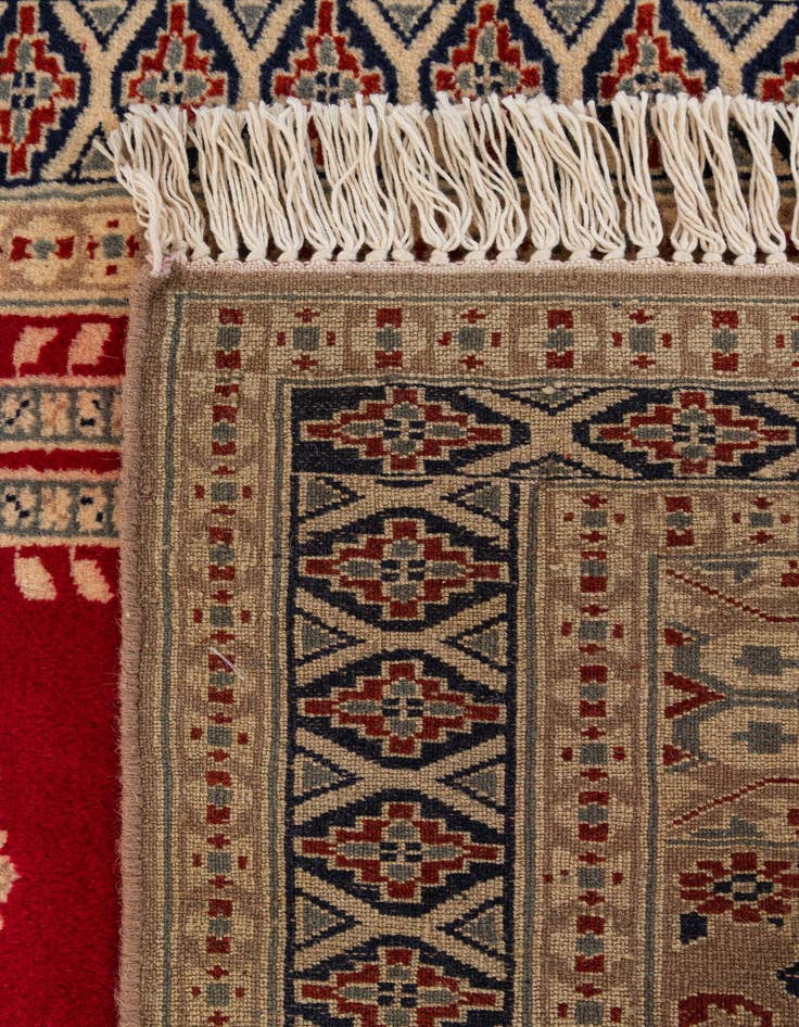 Detail image of 2' 8 x 3' 11  Hand Knotted Bokhara Oriental Wool Rug