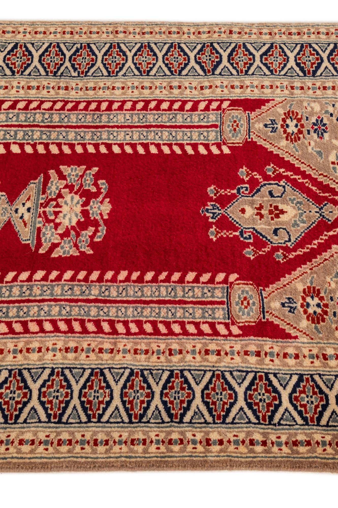 2' 8 x 3' 11 Hand Knotted Bokhara Oriental Wool Rug