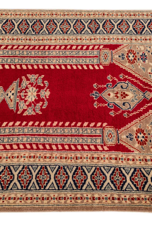 Detail image of 2' 8 x 3' 11 Hand Knotted Bokhara Oriental Wool Rug