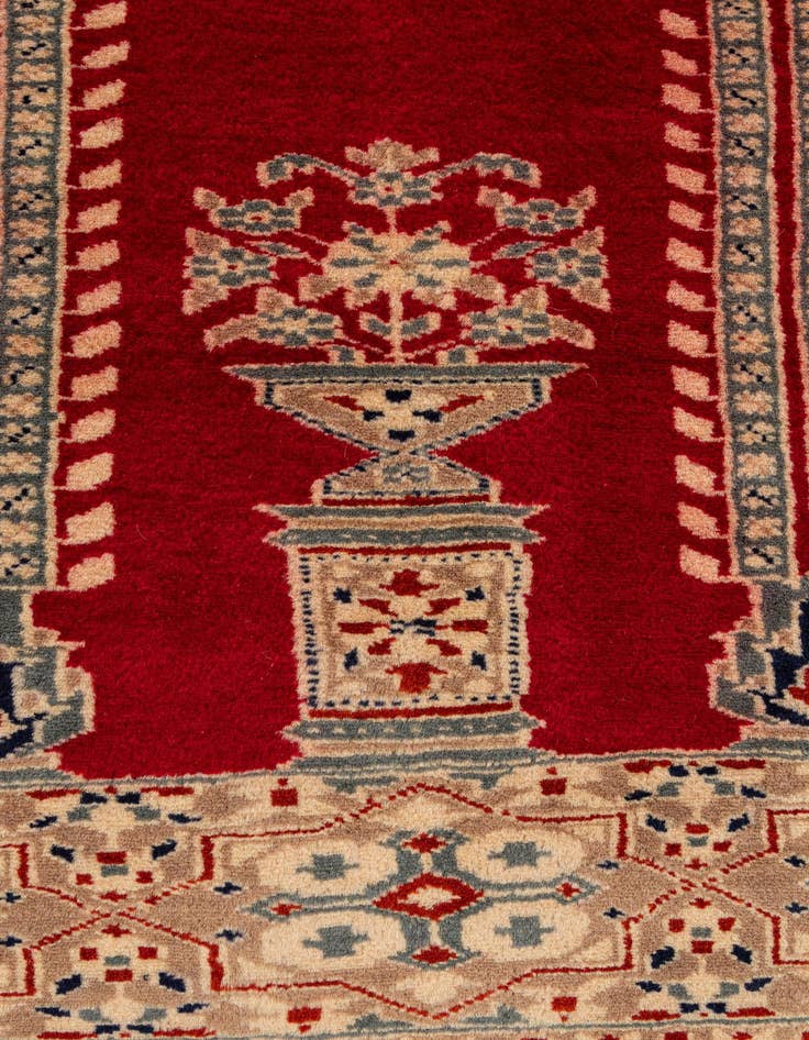 Detail image of 2' 8 x 3' 11  Hand Knotted Bokhara Oriental Wool Rug