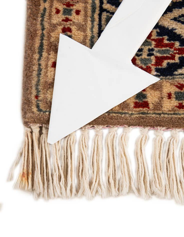 Detail image of 2' 8 x 3' 11  Hand Knotted Bokhara Oriental Wool Rug