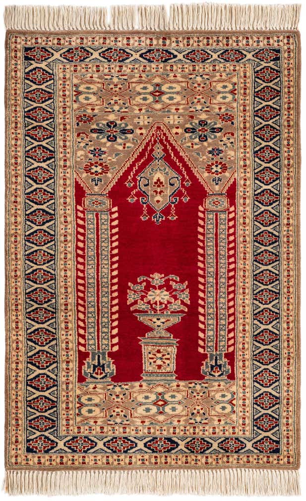2' 8 x 3' 11 Hand Knotted Bokhara Oriental Wool Rug