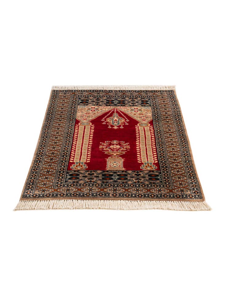 Detail image of 2' 7 x 4' Hand Knotted Bokhara Oriental Wool Rug