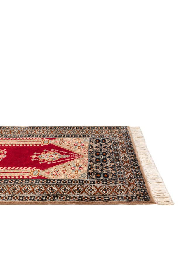 Detail image of 2' 7 x 4' Hand Knotted Bokhara Oriental Wool Rug