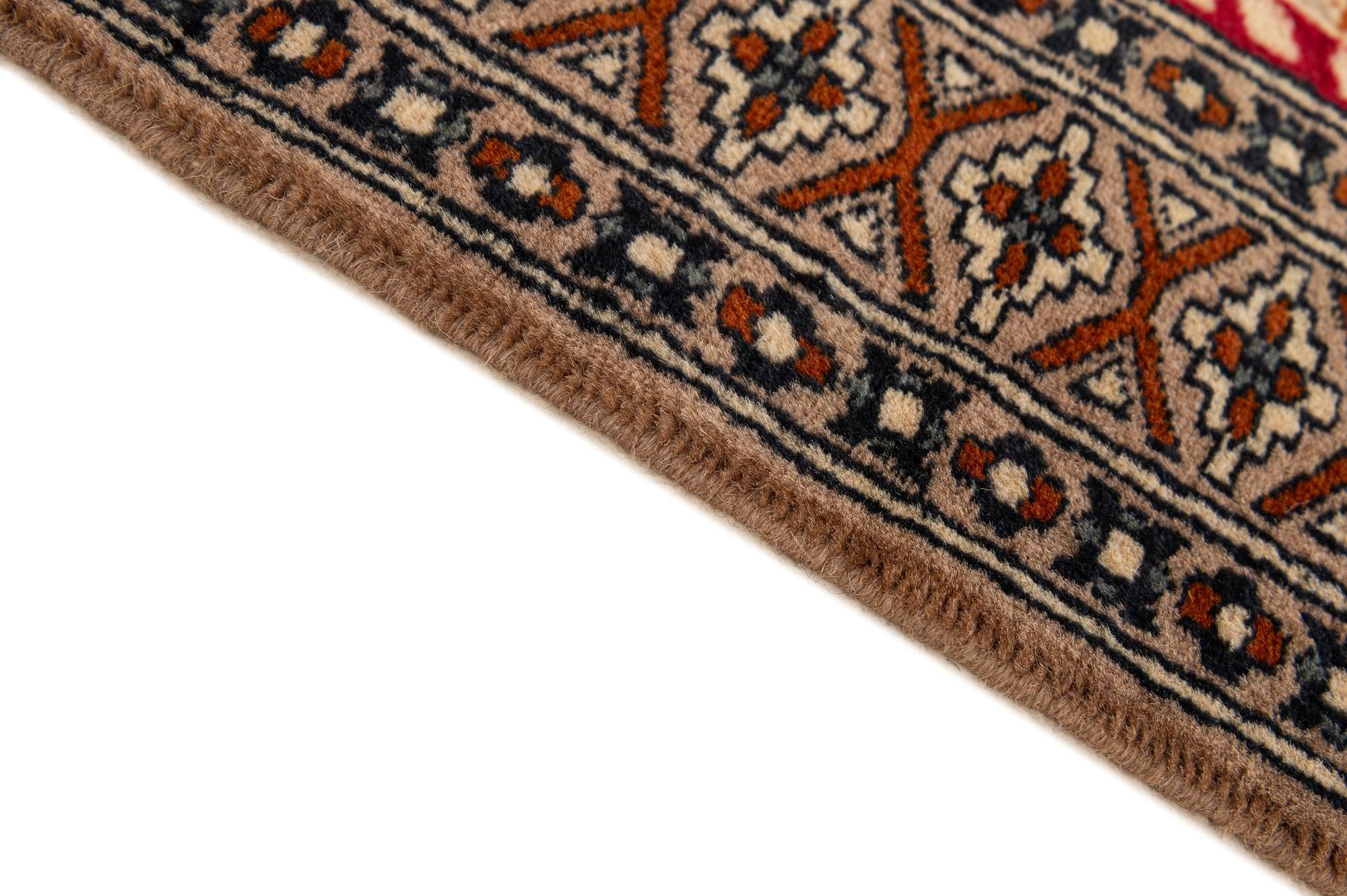 2' 7 x 4' Hand Knotted Bokhara Oriental Wool Rug