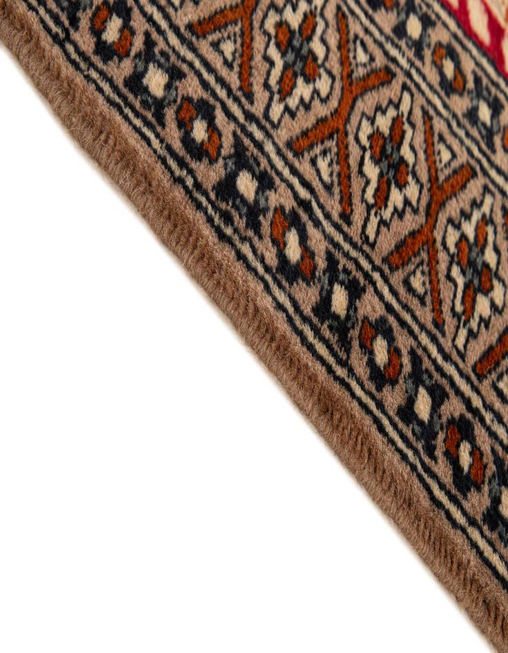 Detail image of 2' 7 x 4'  Hand Knotted Bokhara Oriental Wool Rug