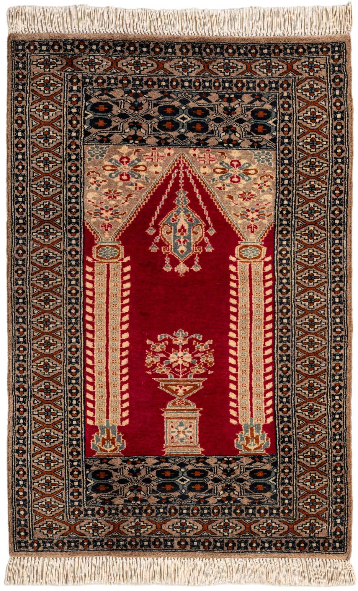 2' 7 x 4' Hand Knotted Bokhara Oriental Wool Rug
