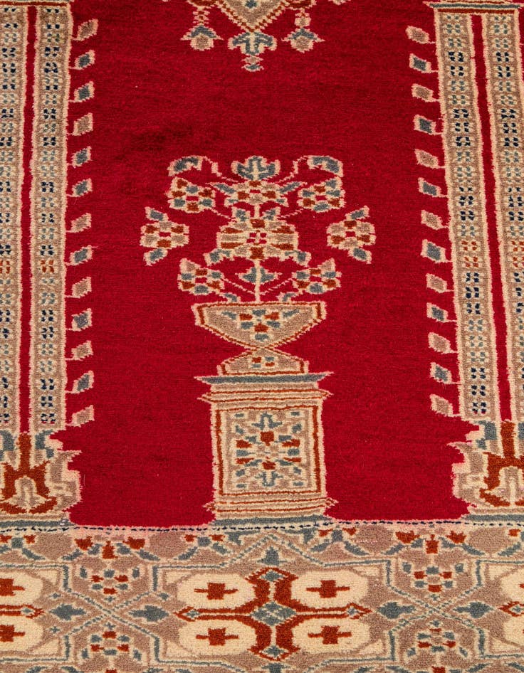 Detail image of 2' 8 x 4' 2  Hand Knotted Bokhara Oriental Wool Rug