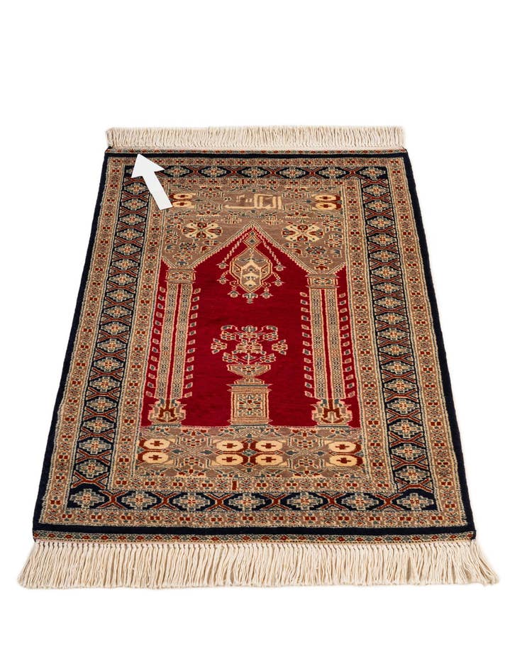 Detail image of 2' 8 x 4' 2  Hand Knotted Bokhara Oriental Wool Rug