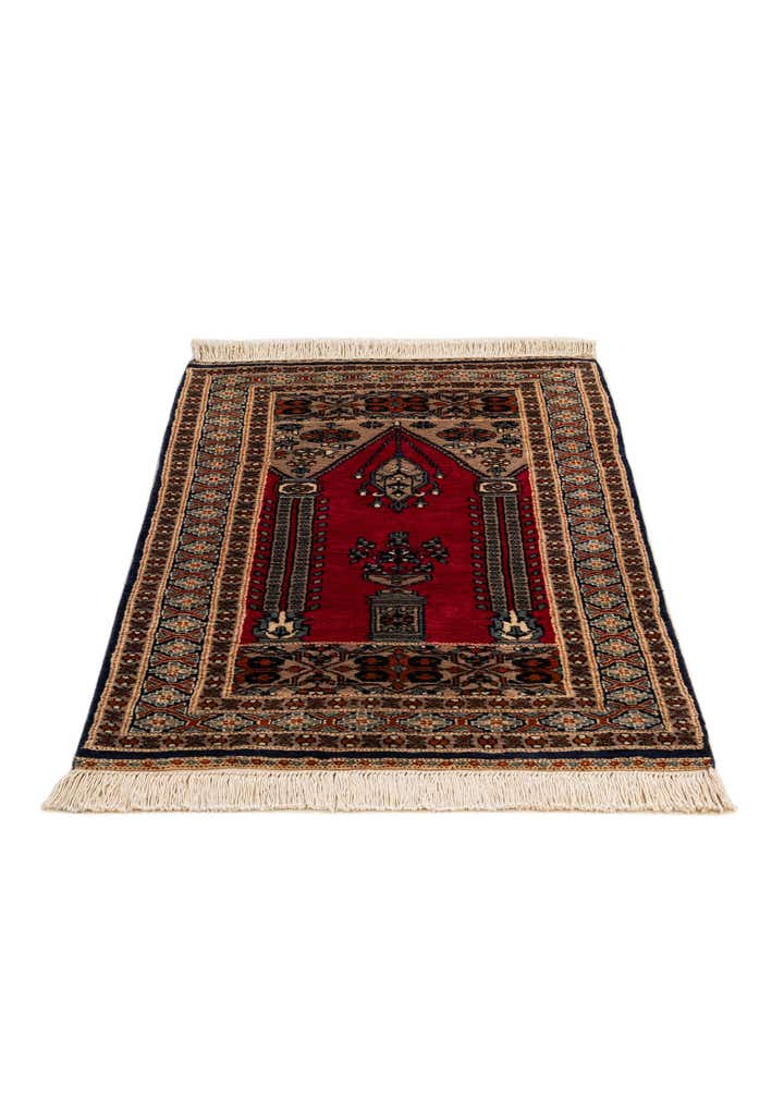 2' 8 x 4' 3 Hand Knotted Bokhara Oriental Wool Rug