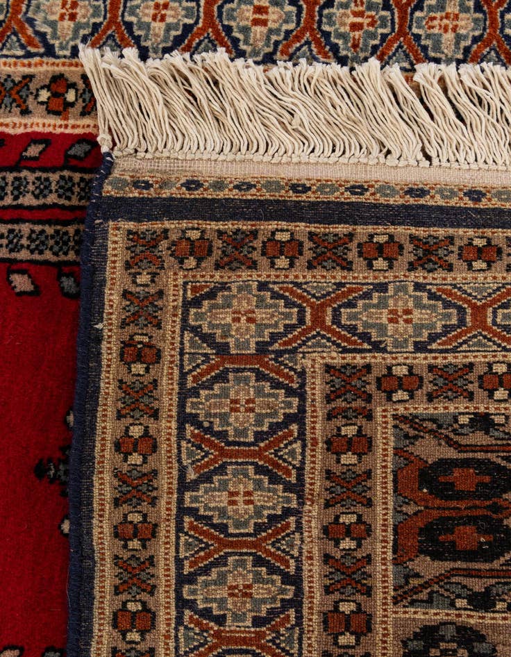 Detail image of 2' 8 x 4' 3  Hand Knotted Bokhara Oriental Wool Rug