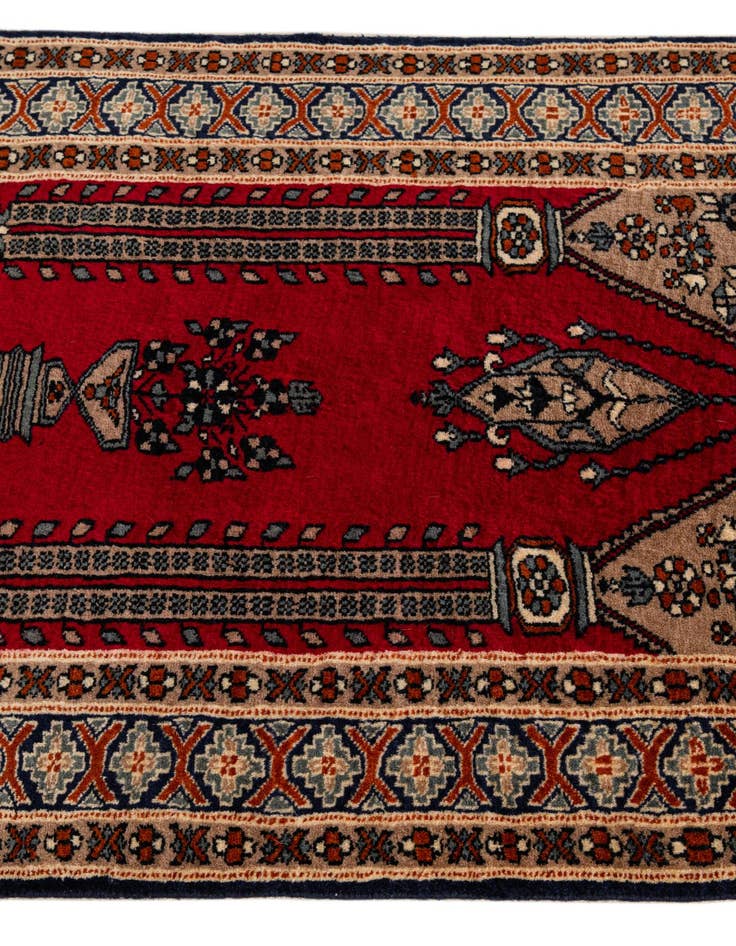 Detail image of 2' 8 x 4' 3  Hand Knotted Bokhara Oriental Wool Rug