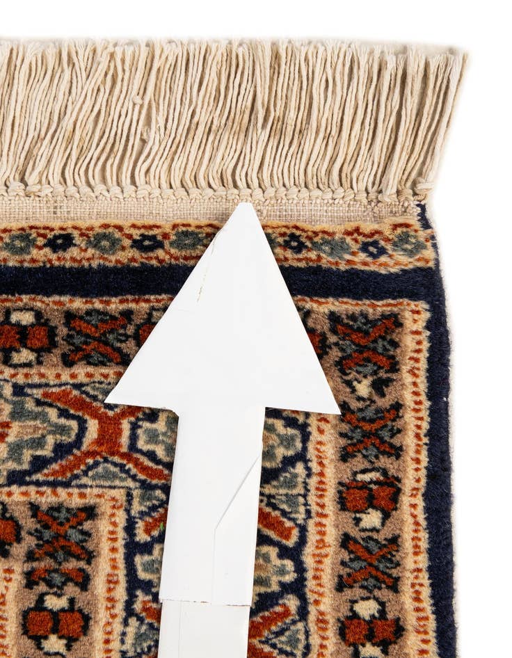 Detail image of 2' 8 x 4' 3  Hand Knotted Bokhara Oriental Wool Rug