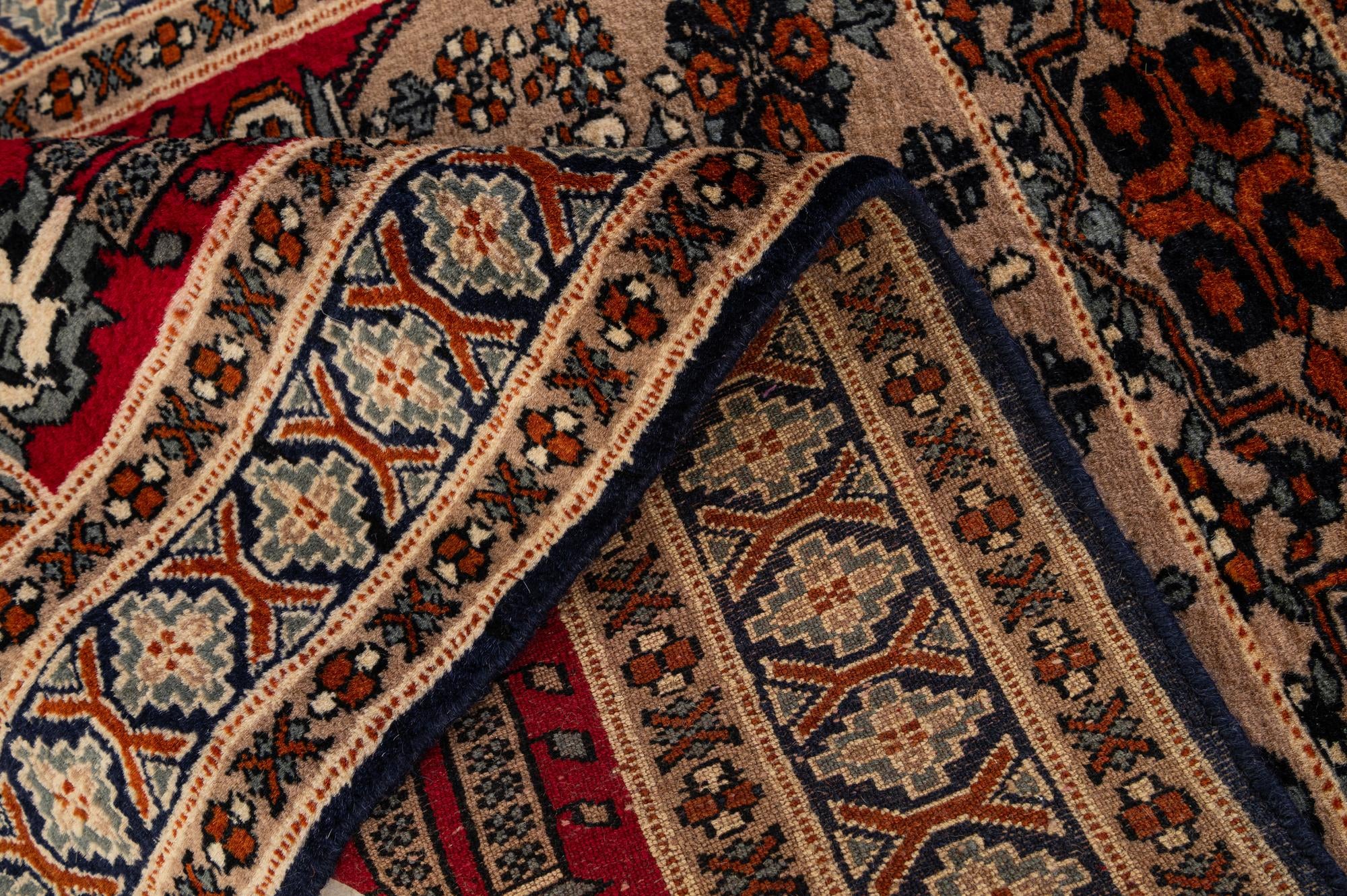 2' 8 x 4' 3 Hand Knotted Bokhara Oriental Wool Rug