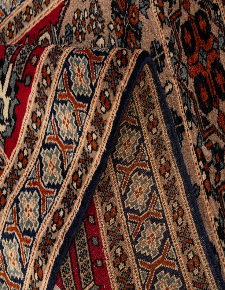 Detail image of 2' 8 x 4' 3  Hand Knotted Bokhara Oriental Wool Rug