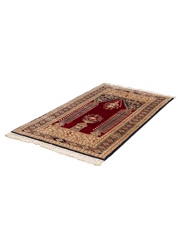 2' 7 x 4' 8 Hand Knotted Bokhara Oriental Wool Rug