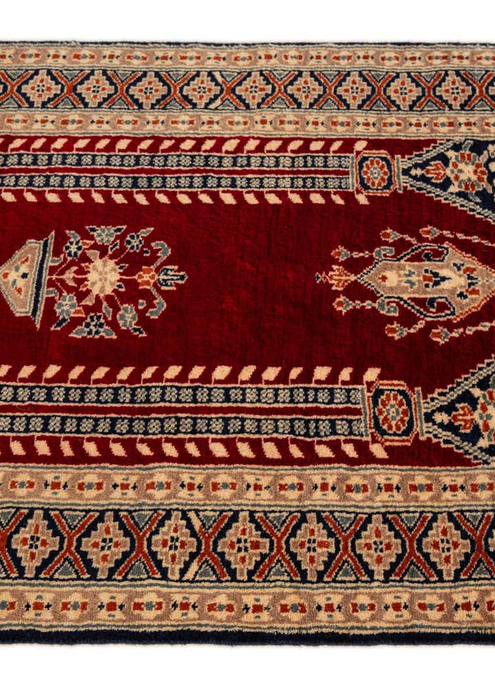 2' 7 x 4' 8 Hand Knotted Bokhara Oriental Wool Rug