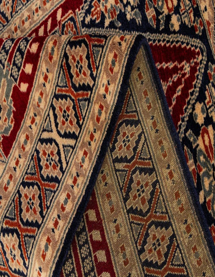 Detail image of 2' 7 x 4' 8  Hand Knotted Bokhara Oriental Wool Rug
