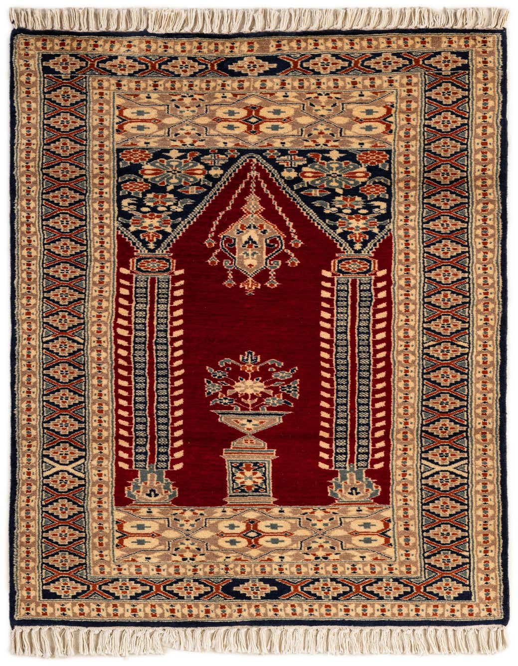 2' 7 x 4' 8 Hand Knotted Bokhara Oriental Wool Rug