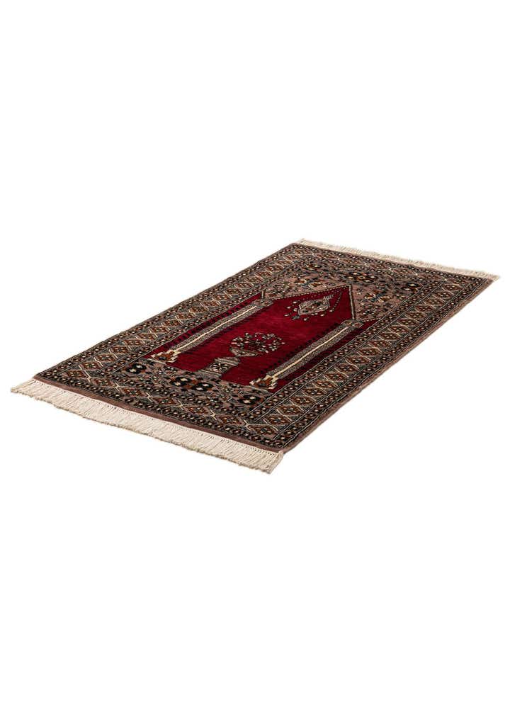 2' 7 x 4' 7 Hand Knotted Bokhara Oriental Wool Rug