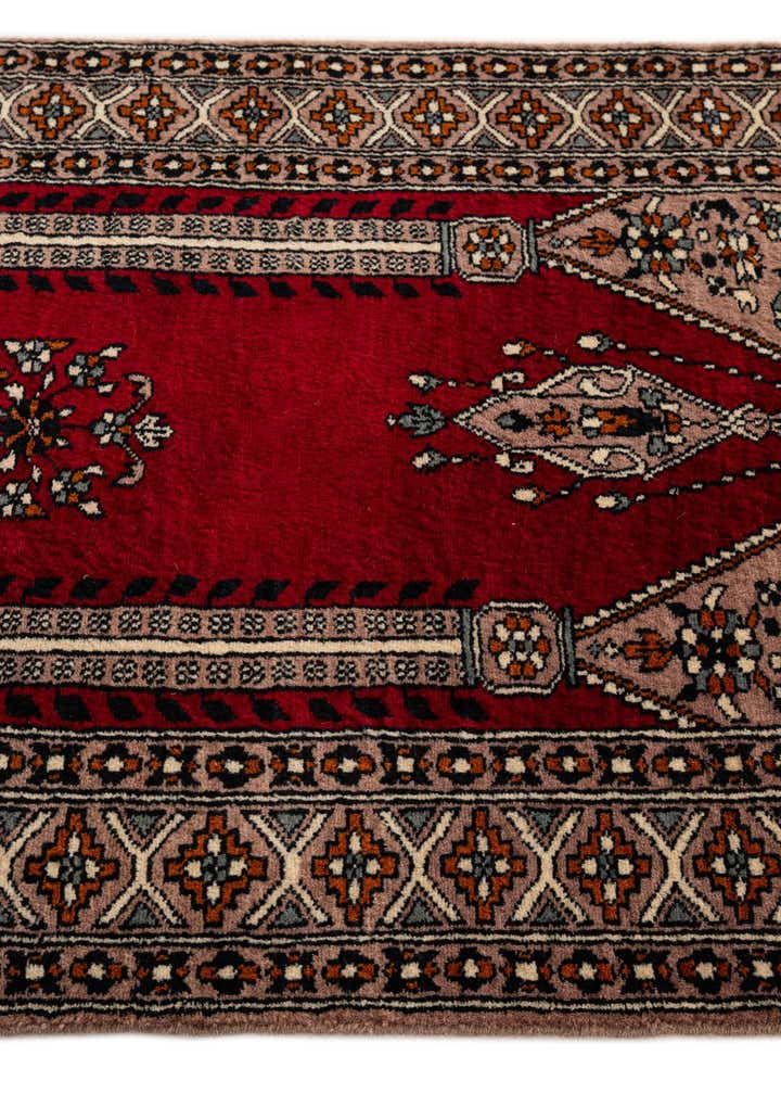 2' 7 x 4' 7 Hand Knotted Bokhara Oriental Wool Rug