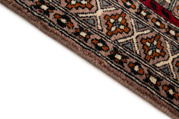 2' 7 x 4' 7 Hand Knotted Bokhara Oriental Wool Rug
