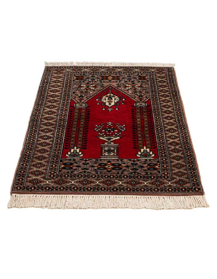 2' 7 x 4' 6 Hand Knotted Bokhara Oriental Wool Rug
