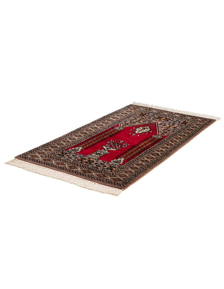 Detail image of 2' 7 x 4' 6  Hand Knotted Bokhara Oriental Wool Rug